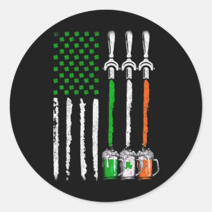 Adesivo Cerveja Irlandesa Irlanda Bandeira Americana Dia d