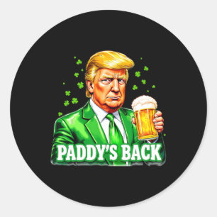 Adesivo Cerveja Lucky Trump Shamrock St Patrick's Day Padd