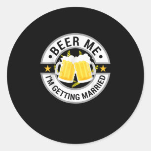 Adesivo Cerveja Para Mim Estou Me Casando Festa de Solteir