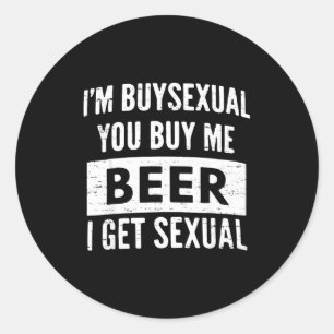 Adesivo Cerveja Retro Engraçada Eu Compro Você Me Compra C