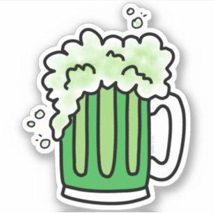 Adesivo Cerveja Verde Dia de São Patrício