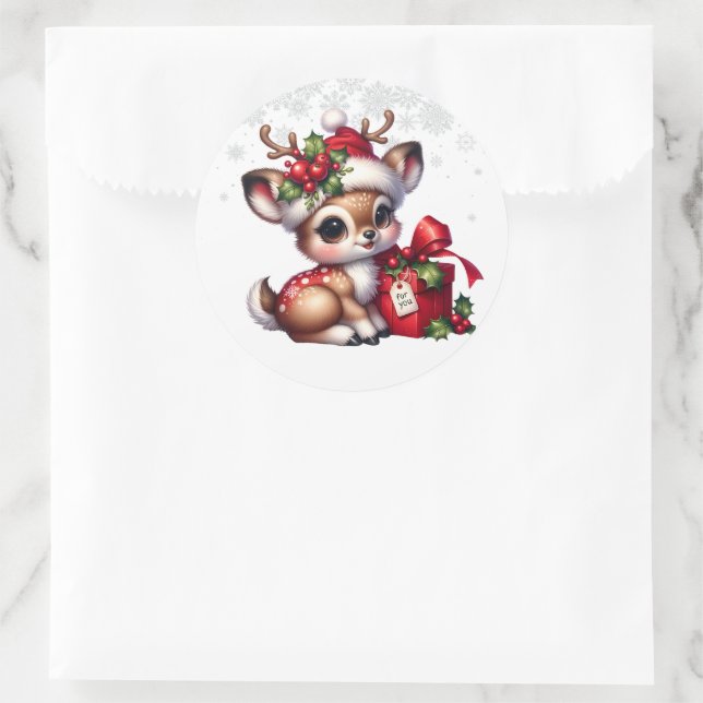 Adesivo Cervo de Natal  (Bolsa)