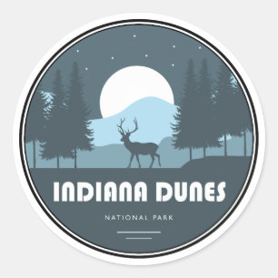Adesivo Cervo do Parque Nacional Indiana Dunes