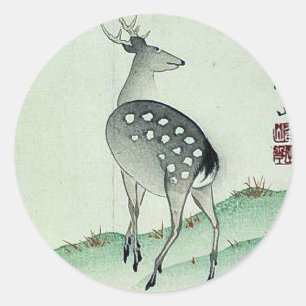 Adesivo Cervos no outono Ukiyoe