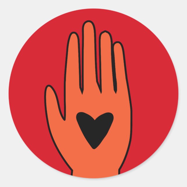 Adesivo Cessar-fogo agora mão design gráfica palestiniana (Frente)