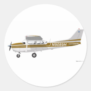 Adesivo Cessna 172 Skyhawk Brown