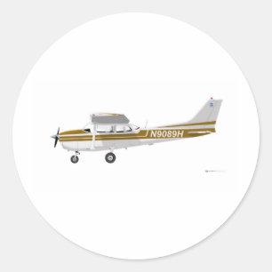 Adesivo Cessna 172 Skyhawk Brown