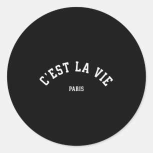 Adesivo Cest La Vie Paris França Mulheres Homens Vintage V