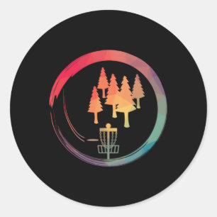 Adesivo Cesta de Golfe Frisbee Disco Golfe