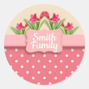 Adesivo Cesta de lírios Personalizada