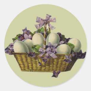 Adesivo Cesta dos ovos & das violetas