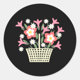 Adesivo Cesto de Flores
