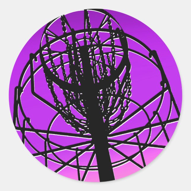 Adesivo cesto de golfe de disco (Frente)