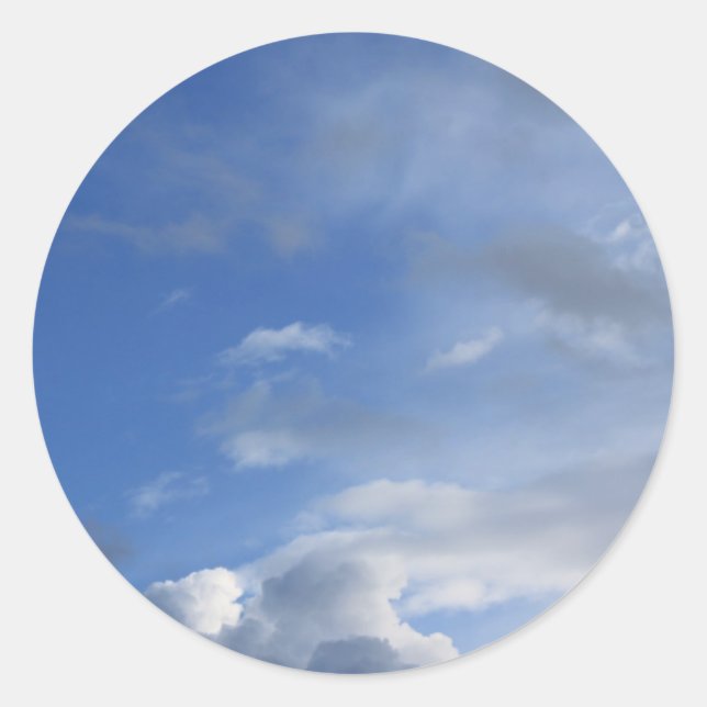 Adesivo Céu azul e nuvens (Frente)