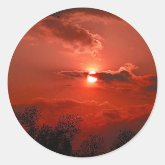 Adesivo Céu Vermelho à Noite