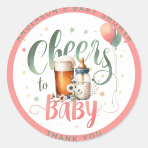 Adesivo CEUE Cheers to Baby está criando cervejas
