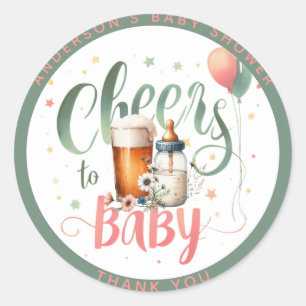 Adesivo CEUE Cheers to Baby está criando cervejas