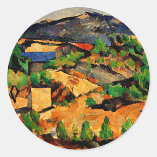 Adesivo Cezanne - Montanhas vistas na Praça Estaque