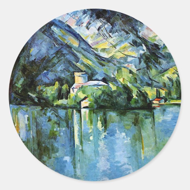 Adesivo Cezanne - O Lago de Annecy (Frente)