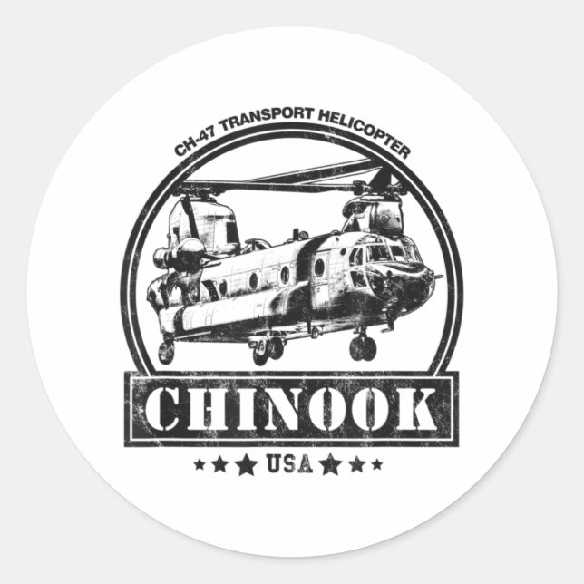 Adesivo CH-47 Chinook Helicopter (Frente)