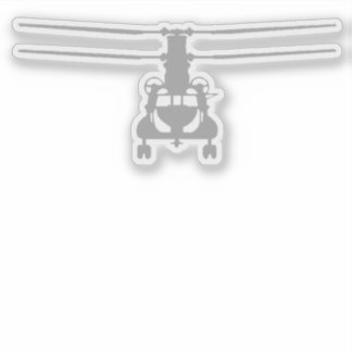 Adesivo CH-47 Cinza de Vista Frontal Chinook