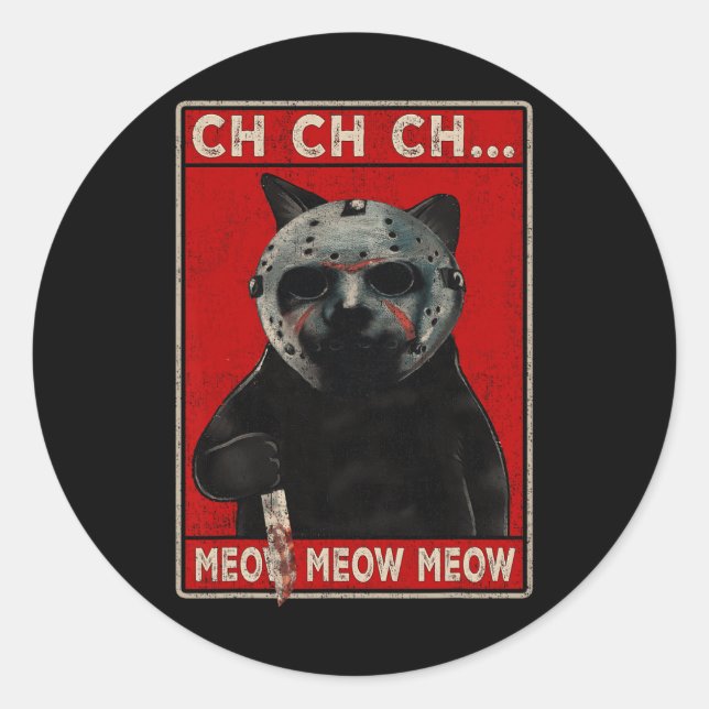 Adesivo CH CH CH CH...Meow Meow Meow (Frente)