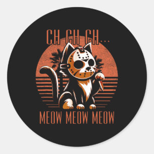 Adesivo Ch Ch Meow Meow Meow Engraçado Filme De Horror Ani