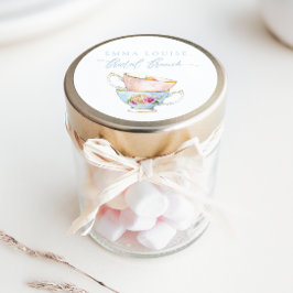 Adesivo Chá Bridal de Flor Elegante Brunch