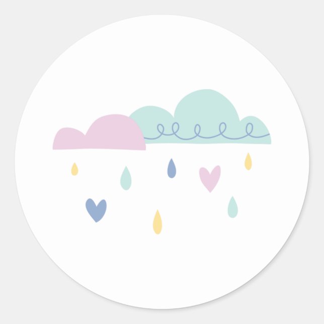 Adesivo Chá com o Love Sticker - Azul (Frente)
