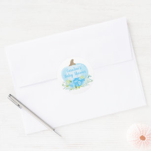 Adesivo Chá de Bebê Azul-Pumpkin