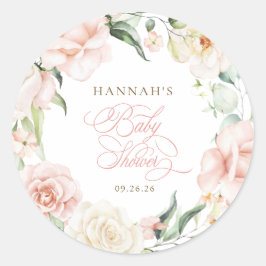 Adesivo Chá de Bebê Baby in Bloom Florals