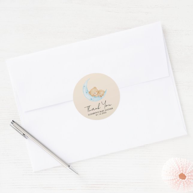 Adesivo Chá de Bebê Balão Pastel (Envelope)