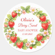 Chá de Bebê Berry Sweet Morango Menina Menino
