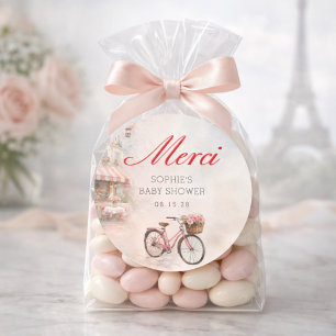 Adesivo Chá de Bebê Bonjour Bébé Paris