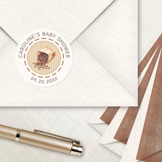 Adesivo Chá de Bebê Brewing Café (Criador carregado)