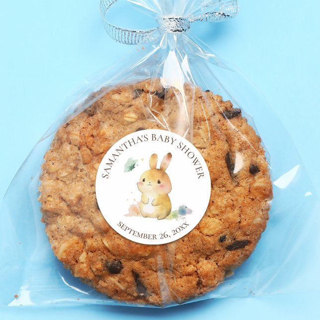 Adesivo Chá de Bebê Coelhinho Fofo (Criador carregado)