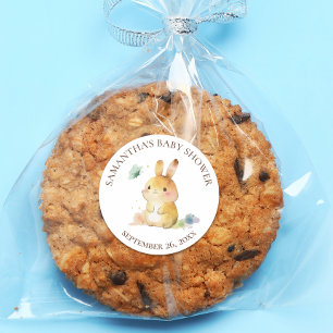 Adesivo Chá de Bebê Coelho Fofo