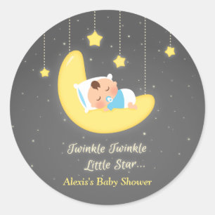 Adesivo Chá de Bebê Cute Twinkle Twinkle Little Star