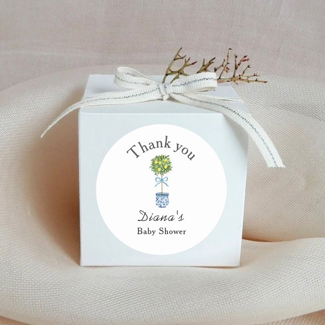 Adesivo Chá de Bebê da Árvore de Limão (Criador carregado)