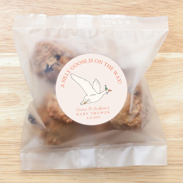 Adesivo Chá de Bebê da Silly Goose (Criador carregado)