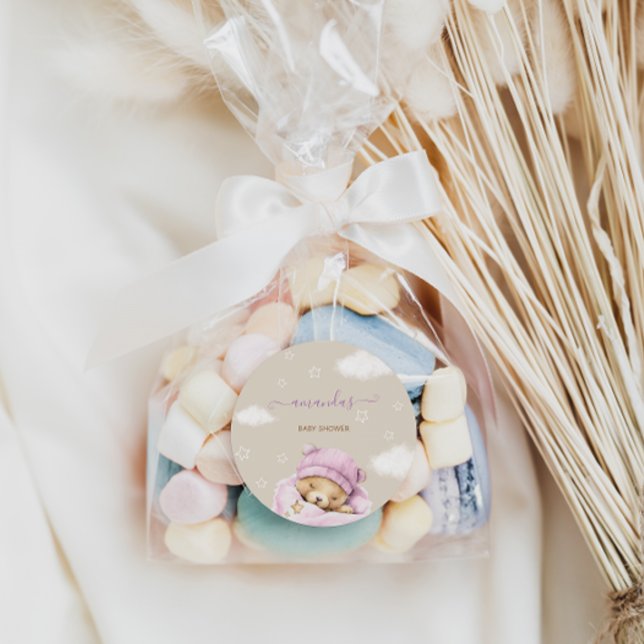 Adesivo Chá de bebê das nuvens de ursos (Criador carregado)