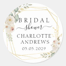 Adesivo Chá de Bebê de Flores Boho