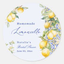Chá de Bebê de Limoncello Caseiro Obrigada