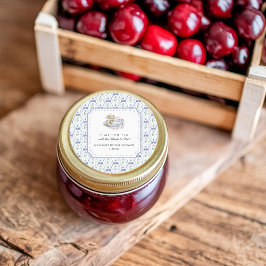 Adesivo Chá de Bebê de Noiva Blue Floral Coquette