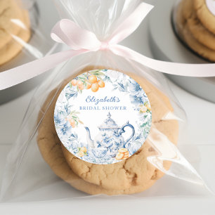 Adesivo Chá de Bebê de Noiva com Aquarela