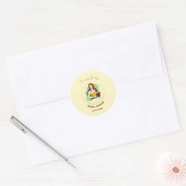 Adesivo Chá de Bebê de Princesa para Rainha (Envelope)