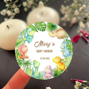 Adesivo Chá de Bebê Dinossauro