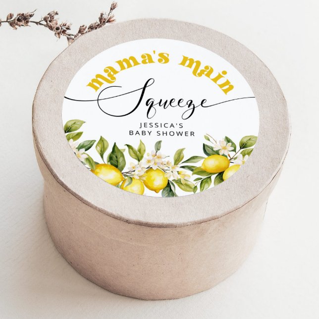 Adesivo Chá de bebê do lemon mamas main squeeze (Criador carregado)