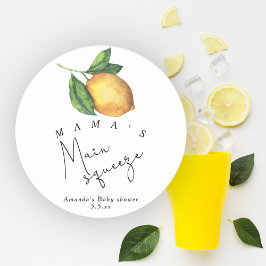 Adesivo Chá de bebê do Lemon, o grande amor da Mamãe