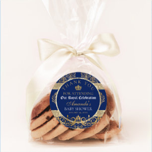 Adesivo Chá de Bebê do Príncipe Real Elegante